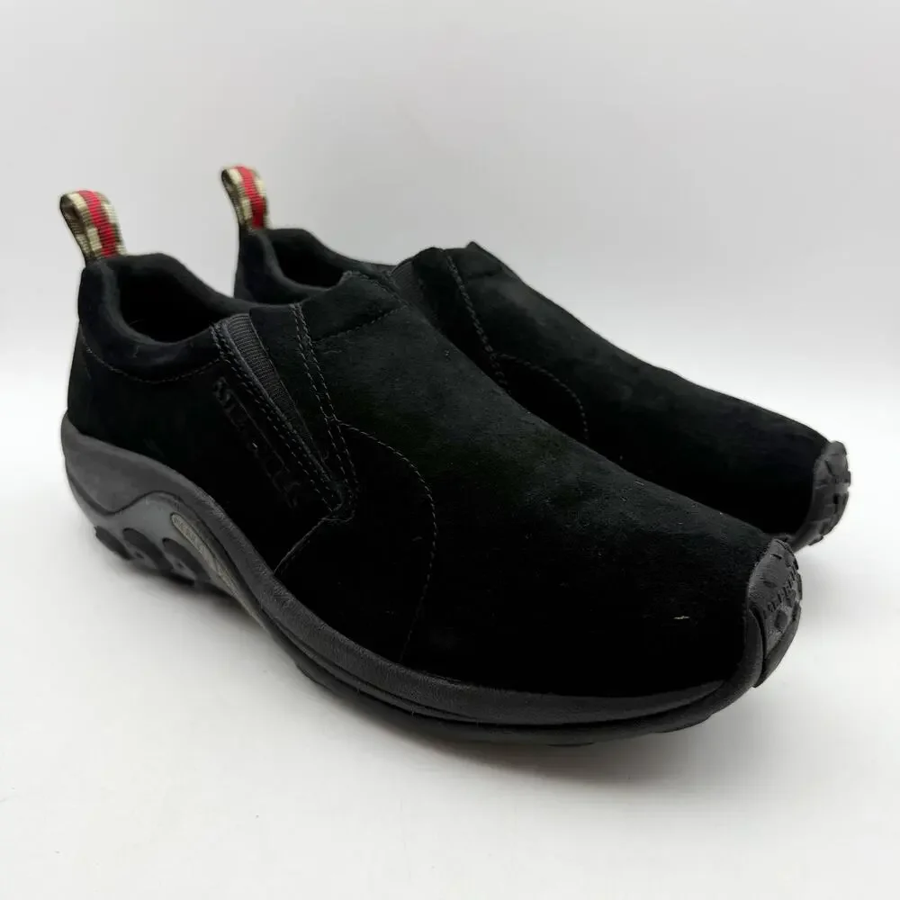 Merrell Womens Jungle Moc Shoes US 11 Wide EU 42.5 Black Suede EUC